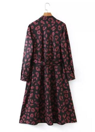 Сукня міді, трапецієвидне плаття з поясом.2 фото