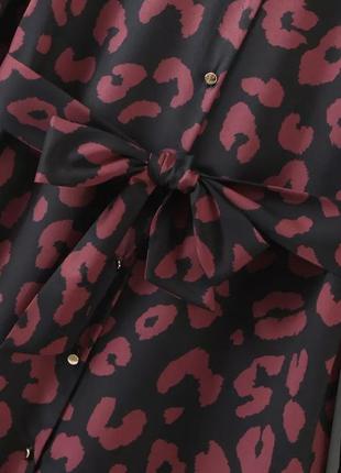 Сукня міді, трапецієвидне плаття з поясом.4 фото