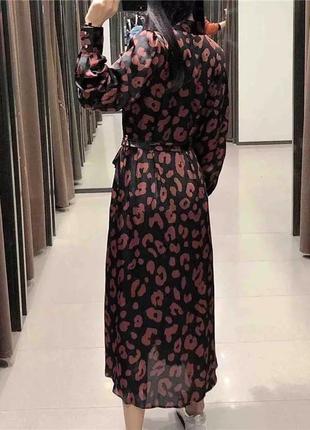 Сукня міді, трапецієвидне плаття з поясом.7 фото