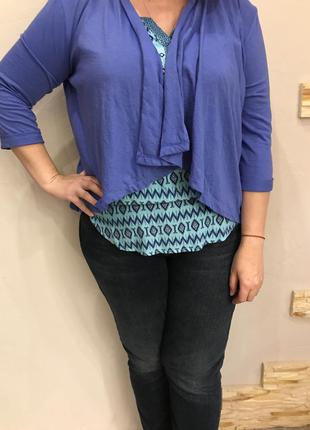 Кардиган накидка разлетайка