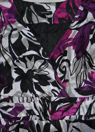 Шелковое платье marcona, л-хл, трендовая расцветка3 фото