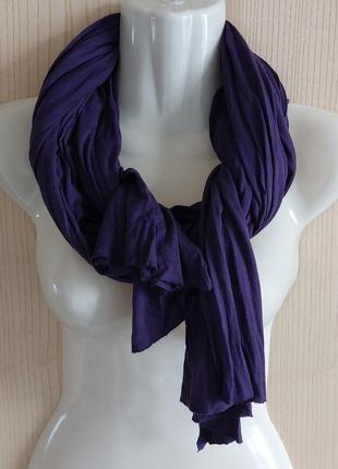 Фиолетовый трикотажный шарф италия