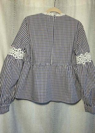 100% коттон блузка женская натуральная кружево кружевная блузка рубашка вышиванка.фотосессия4 фото