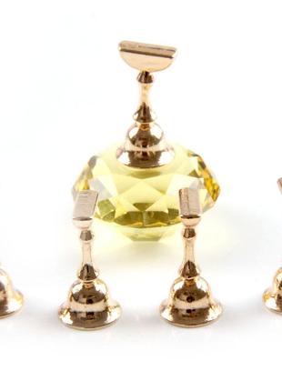 Магнитная подставка кристалл для типс - желтый алмаз / магнітна підставка "кристал"2 фото
