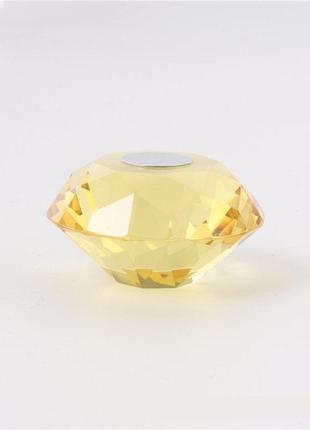 Магнитная подставка кристалл для типс - желтый алмаз / магнітна підставка "кристал"5 фото