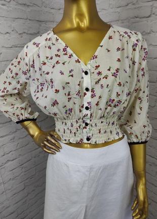 Топ блуза з бавовни р.s