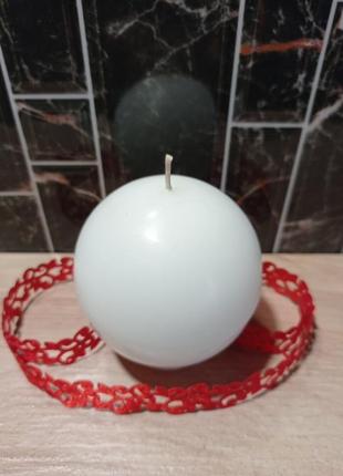 Свічка ароматична декоративна куля3 фото