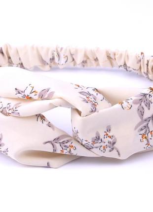 Повязка чалма тюрбан ободок летняя 20 цветов универсальные р.52-58 хлопок6 фото