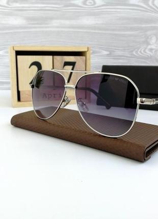 Стильные брендовые мужские солнцезащитные очки1 фото