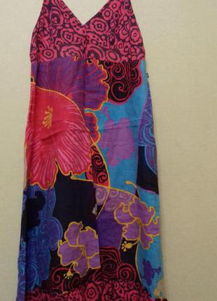 Платье сарафан летнего лен dept размер s1 фото