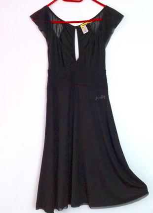 Платье из лиоцелл с сеточкой  м/36-38