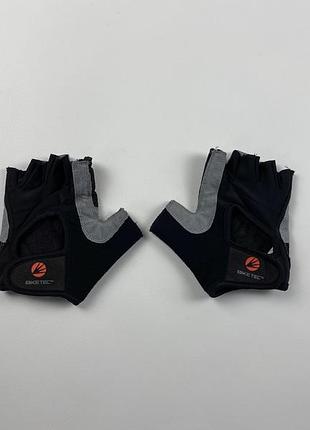 Велосипедные(для фитнеса)перчатки без пальцев bike tec