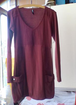 Туніка колір марсала