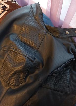 Куртка-вітровка кожзам.5 фото