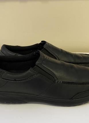 Мокасины кожаные with crocs men's shaw leather loafer