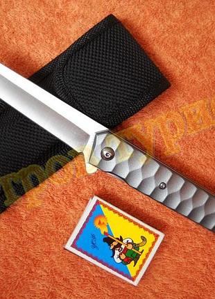 Нож складной extreme beetle silver tanto с чехлом