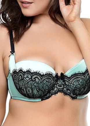 38f 85f обворожительный атласный бюстгальтер балконет с уникальным кружевом