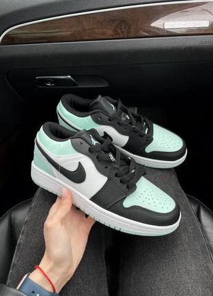 Nike jordan low light mint новинка жіночі трендові кросівки найк джордан мятні бірюзові фісташкові весна літо осінь жіночі кросівки м'ятні бірюзові