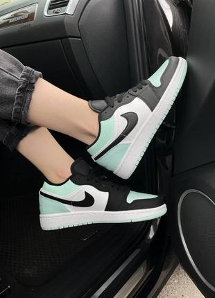 Nike jordan low light mint новинка жіночі трендові кросівки найк джордан мятні бірюзові фісташкові весна літо осінь женские кроссовки мятные бирюзовые