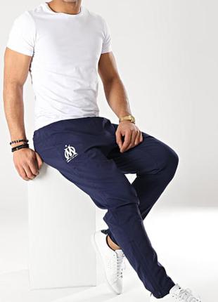 Легкие спортивные футбольные штаны olympique de marseille puma