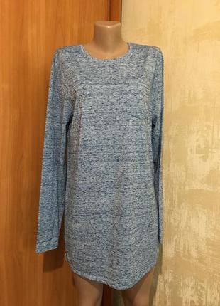 Тонкий меланжевый лонгслив,футболка,туника!