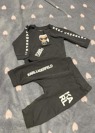 Костюм на малюка , спортивний костюм на хлопчика 74 karl lagerfeld 6-9 міс