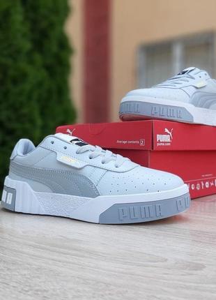 Кроссовки женские puma cali серые / кросівки жіночі пума кали сірі кроссы4 фото