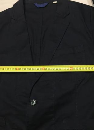 Шикарный брендовый нави женский пиджак индиго кэжуал жакет блейзер трейч marks & spencer оригинал7 фото