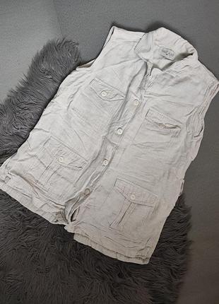 Лляна безрукавка