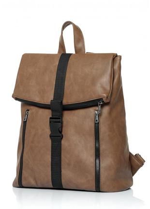 Жіночий рюкзак rene коричневий - нубук4 фото