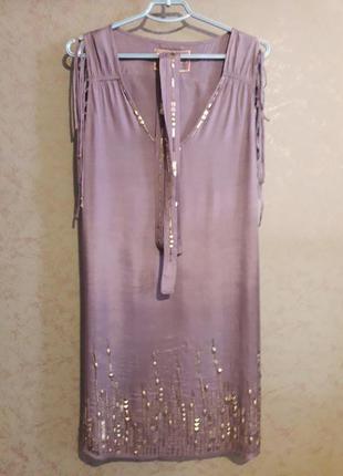 Летнее платье с заниженнным поясом