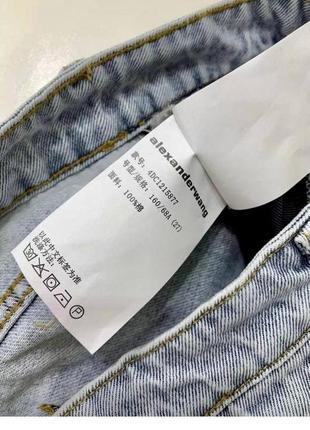 Преміум оригінальні прямі блакитні джинси wang5 фото