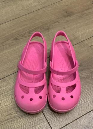 Босоножки балетки кроксы crocs (оригинал)2 фото