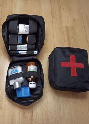 Тактическая аптечка, подвесная аптечка , военная аптечка из ткани. цвет: черный