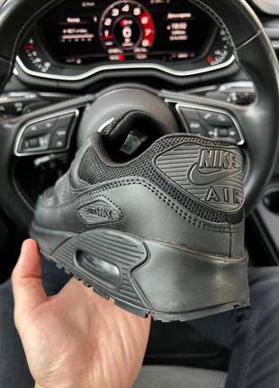 Чоловічі кросівки nike air max 90 all black2 фото