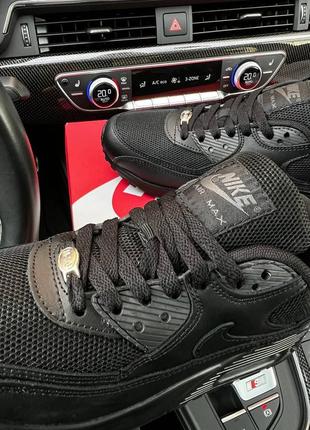 Чоловічі кросівки nike air max 90 all black7 фото