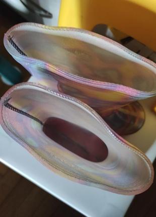 Гумові чоботи яскравого кольору alisa зроблено в україні4 фото
