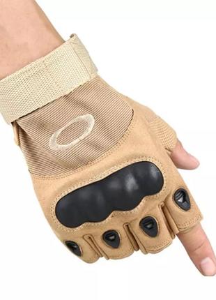 Тактичні рукавички рукавиці без пальців 21-23 см
