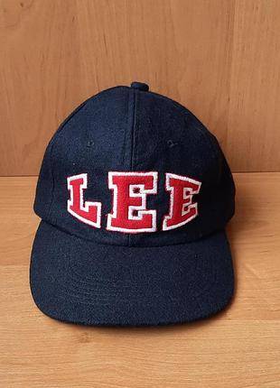 Шерстяная винтажная кепка/бейсболка lee vintage