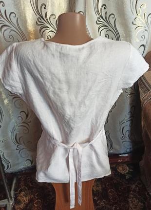 Нежная льняная блуза tu4 фото