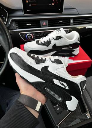 Шкіряні, бомбезні кросівки nike air max 90