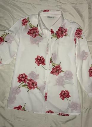 Нежная блуза из вискозы stradivarius5 фото