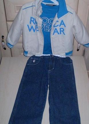 Набор 3 в 1 (легкая куртка, реглан, джинсы)2 фото