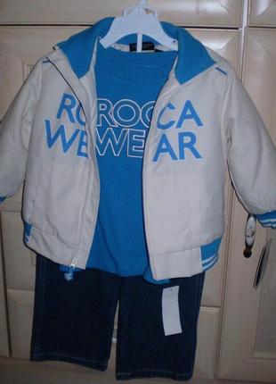 Набір 3 в 1 (легка куртка, реглан, джинси)