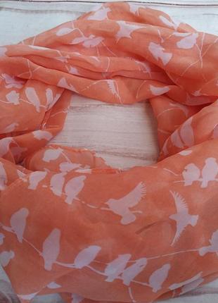 Шарфик принт птахи