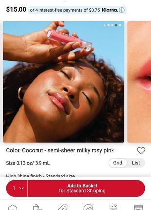 Блиск для губ tower28 beauty shineon milky lip
