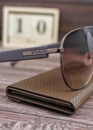 Стильные брендовые солнцезащитные очки унисекс bvlgari3 фото