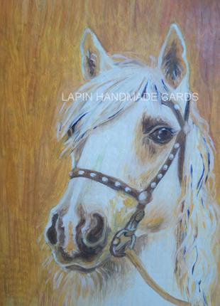 Картина маслом картина масло лошадь конь анималистика1 фото