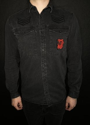 Джинсовая рубашка,сорочка. jack & jones