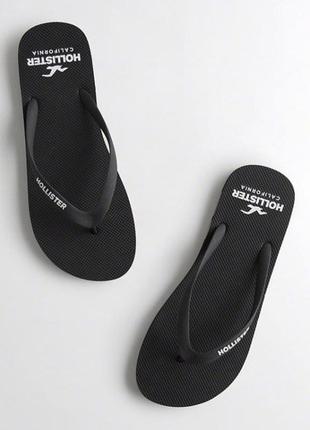 Тапочки hollister logo flip flops1 фото